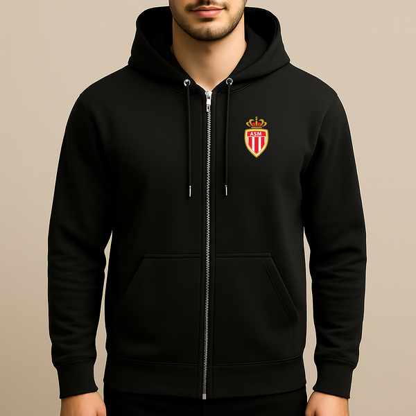 Men's AS Monaco FC Zipper Hoodie