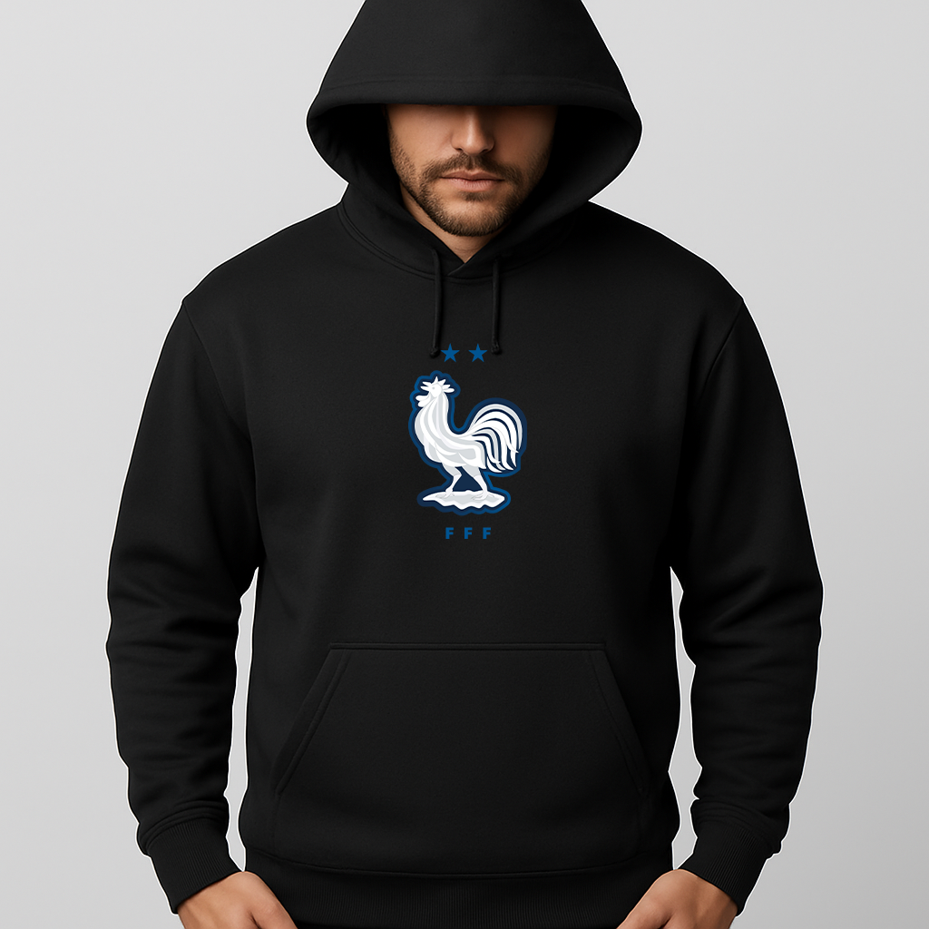 Men's France National Soccer Team Pullover Hoodie