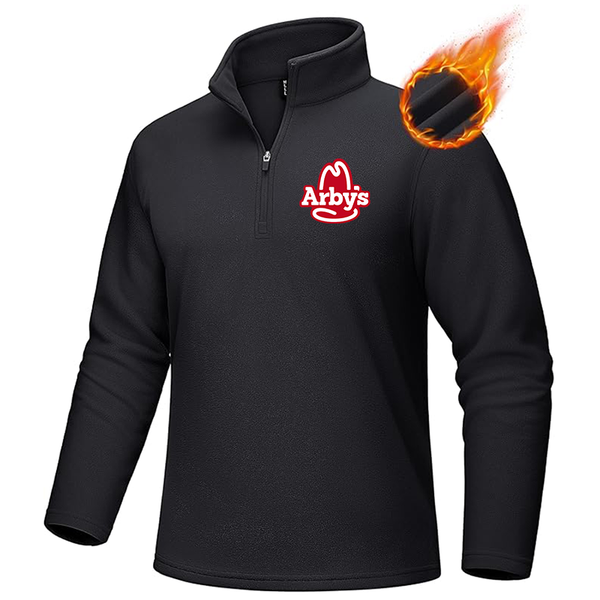 Men's Arbys MAGCOMSEN Men_s Quarter-Zip Pullover Polar Fleece Sweatshirt Stand Collar Long Sleeve Shirt for Men Thermal Winter Fall