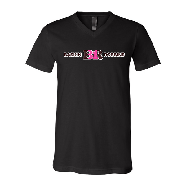Men's Baskin-Rоbbins BELLA + CANVAS - Jersey V-Neck T-Shirt