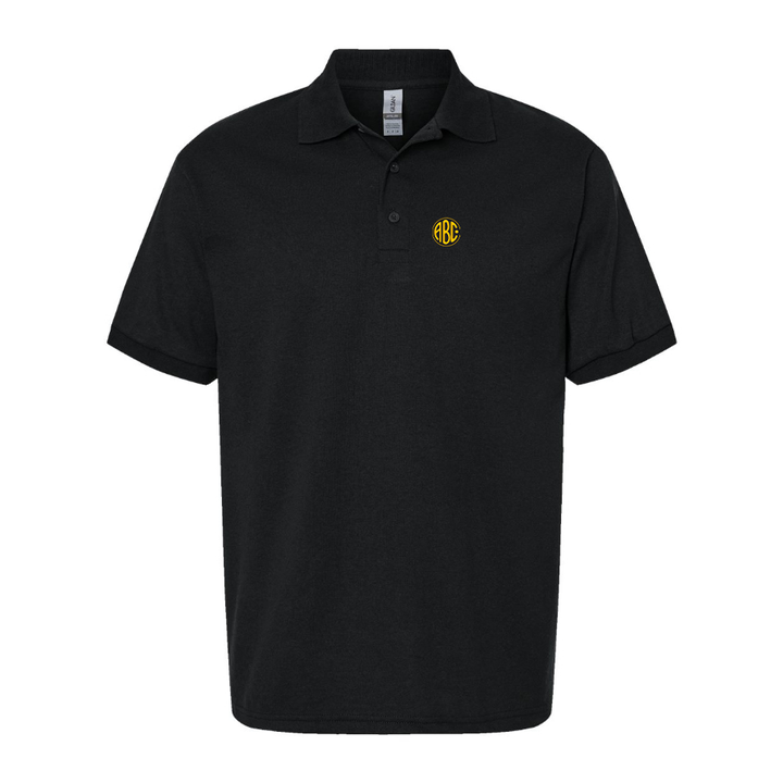 Men's ABC Motors Logo Dry Blend Polo - Black