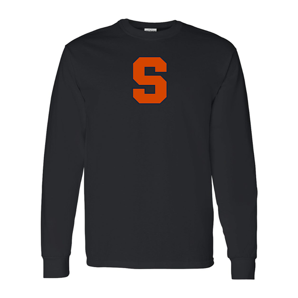Men's Syracuse Orange Gildan Heavy Cotton Long Sleeve T-Shirt