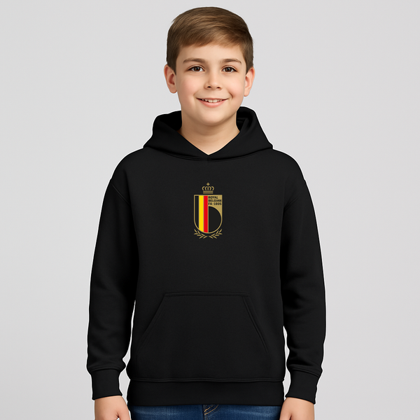 Youth Kids Belgium National Soccer Team Pullover Hoodie