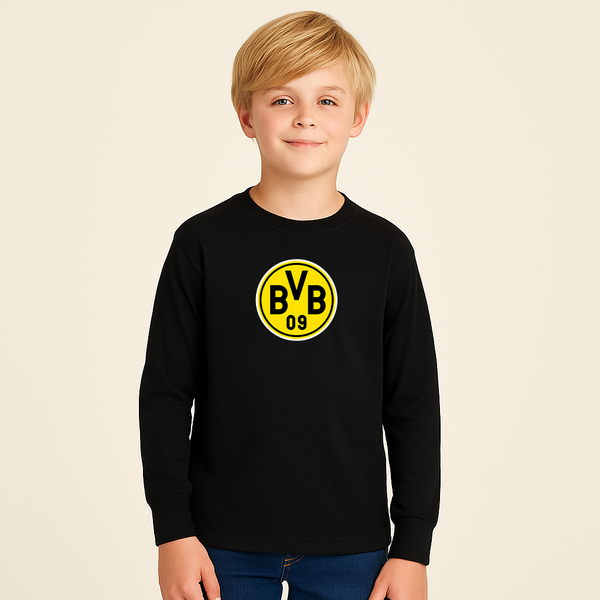 Youth Kids Borussia Dortmund BVB FC Long Sleeve T-Shirt