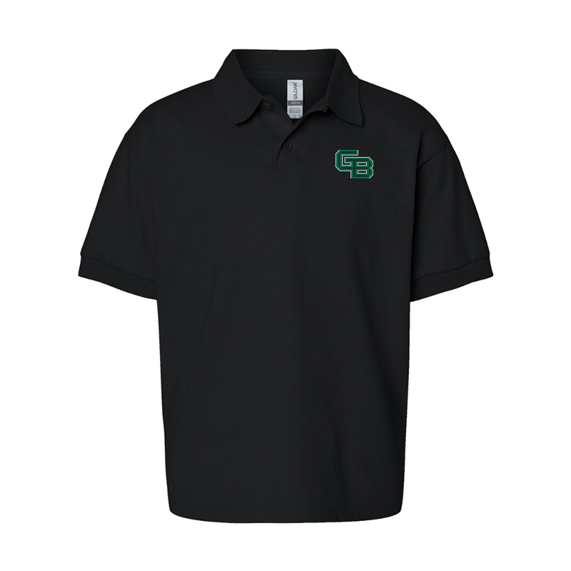 Youth  Wisconsin Green Bay Phoenix Gildan Dry Blend Jersey Polo