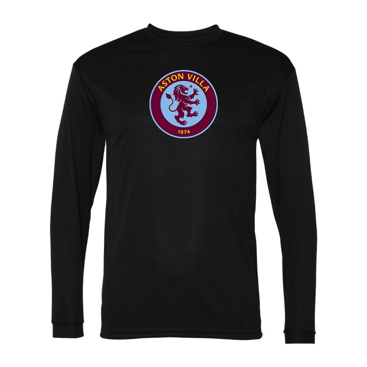 Men's Aston Villa Polyester Long Sleeve T-Shirt