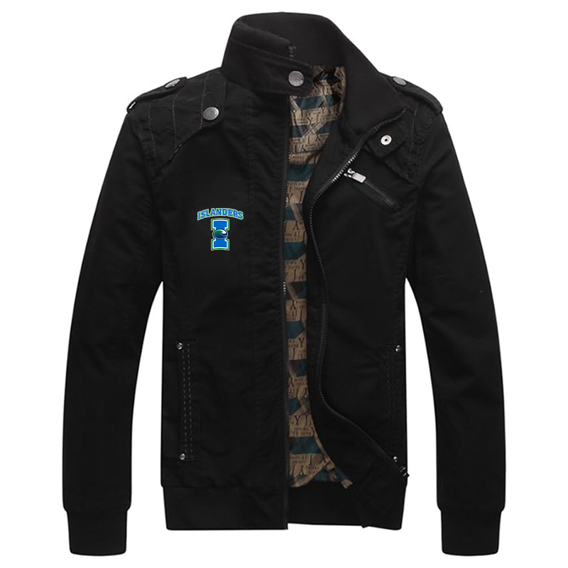 Men's   Texas AM CC Islanders  Dwar Casual Washed Cotton Military Outdoor Jackets with Shoulder Straps
