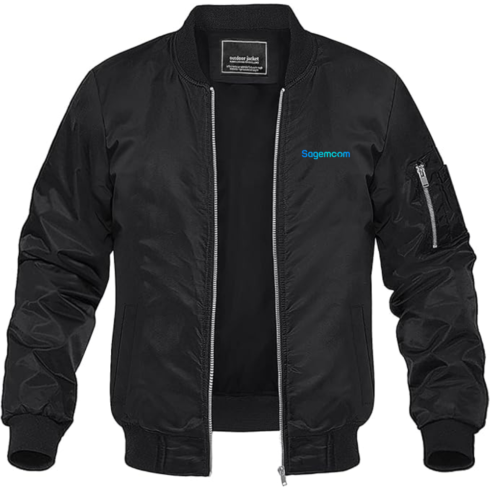 Men's Sagemcom Logo Lightweight Bomber Jacket