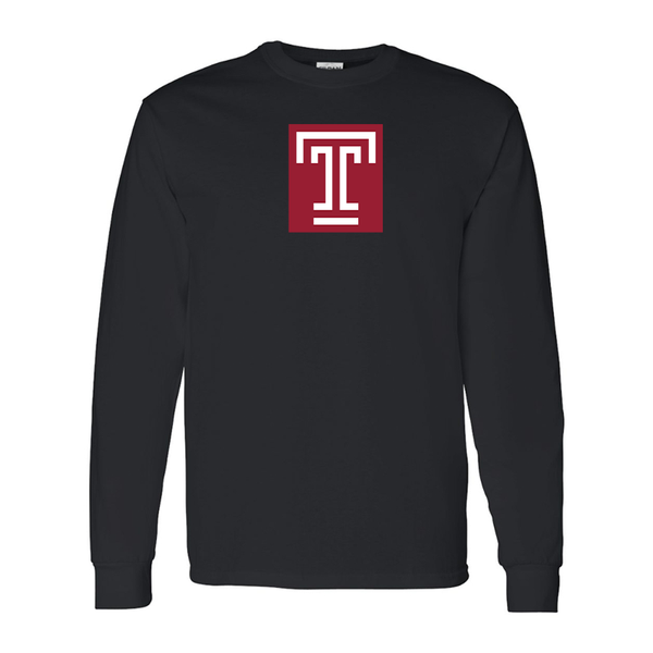 Men's Temple Owls Gildan Heavy Cotton Long Sleeve T-Shirt