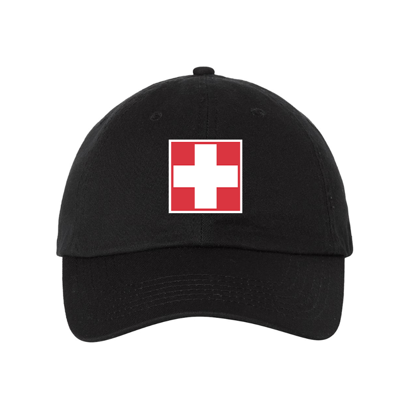 Switzerland National Football Soccer Team  Valucap Adult Bio-Washed Classic Dad Hat