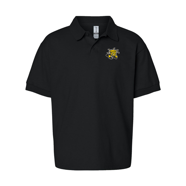 Youth Wichita State Shockers  Gildan Dry Blend Jersey Polo