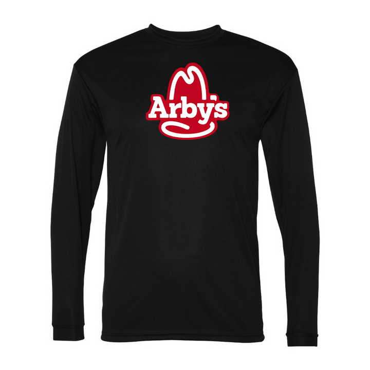 Men's Arbys Polyester Long Sleeve T-Shirt