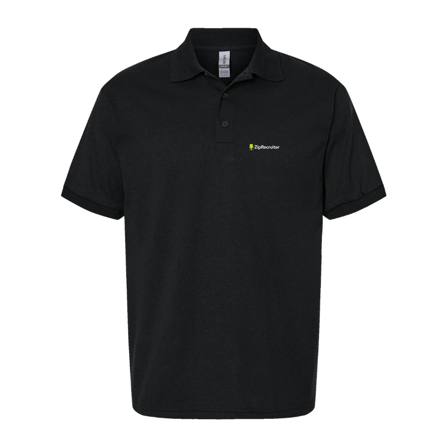 Men's ZipRecruiter Logo Dry Blend Polo - Black