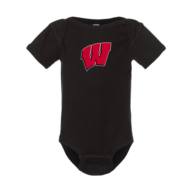 Wisconsin Badgers Rabbit Skins Infant Baby Rib Bodysuit