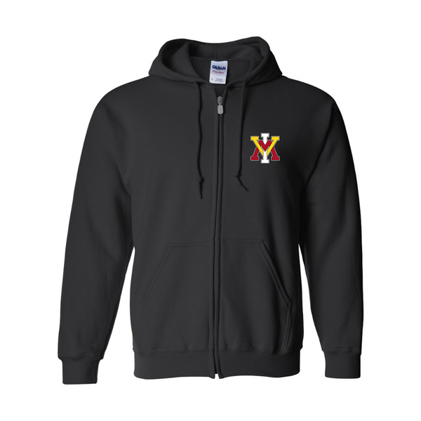 Men's VMI Keydets JERZEES NuBlend Full-Zip Hooded Sweatshirt