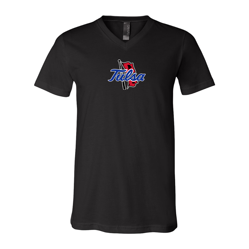 Tulsa Golden Hurricane BELLA  CANVAS - Jersey V-Neck T-Shirt