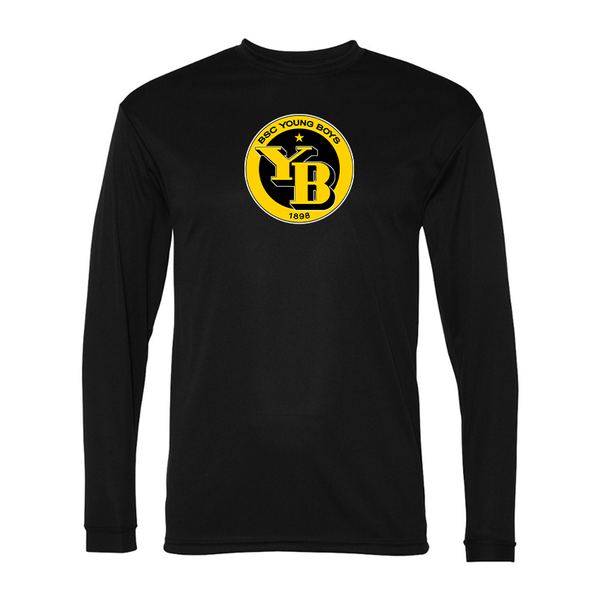 Men's  Young Boys Soccer Performance Long Sleeve T-Shirt