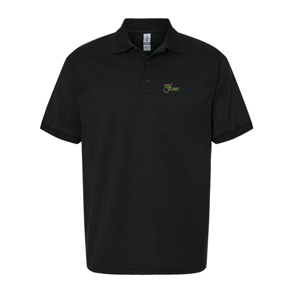 Men's Cyber Florist Logo Dry Blend Polo