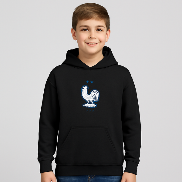 Youth Kids France National Soccer Team  Pullover Hoodie
