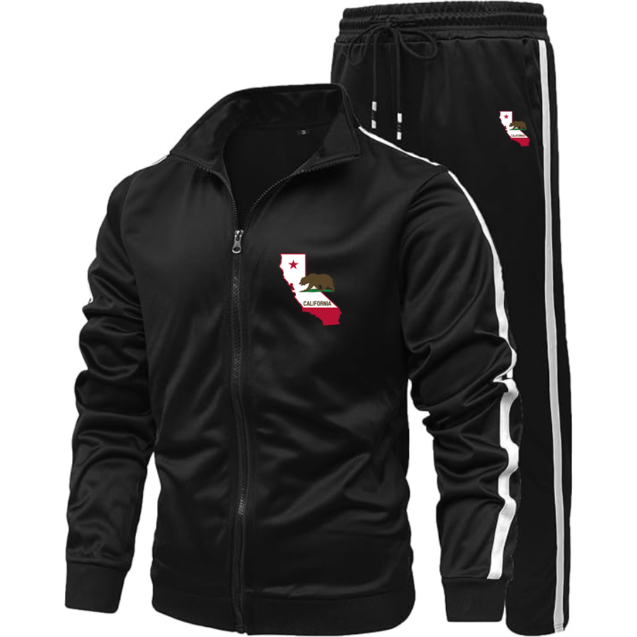 Men's California Bear Map  Dri-Fit TrackSuit