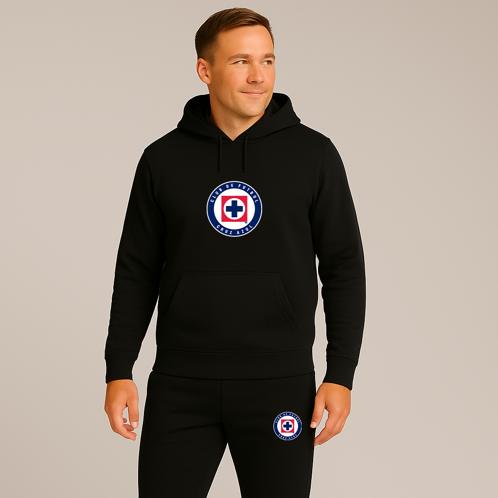 Men's Cruz Azul Football Club Hoodie Joggers Set