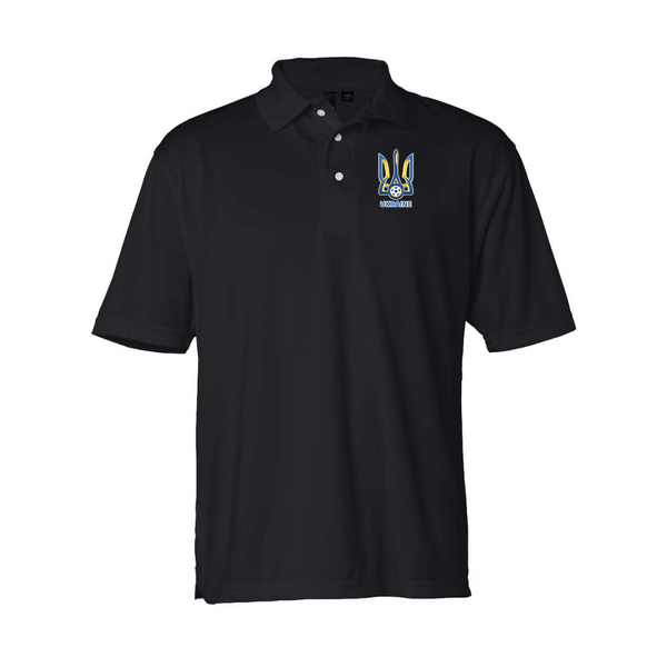Men's Ukraine National Football Soccer Team Sierra Pacific Moisture Free Mesh Polo