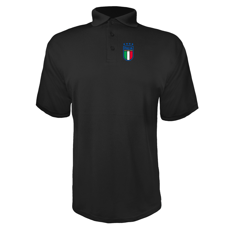 Men's Italy National Soccer Polyester Polo