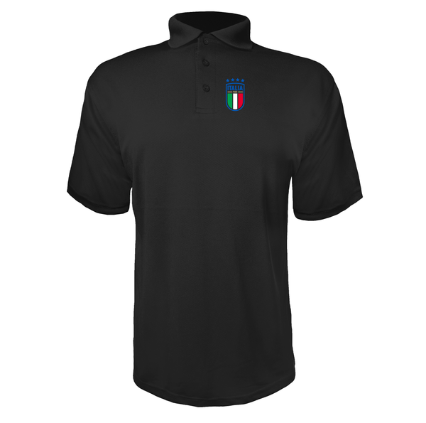 Men's Italy National Soccer Polyester Polo