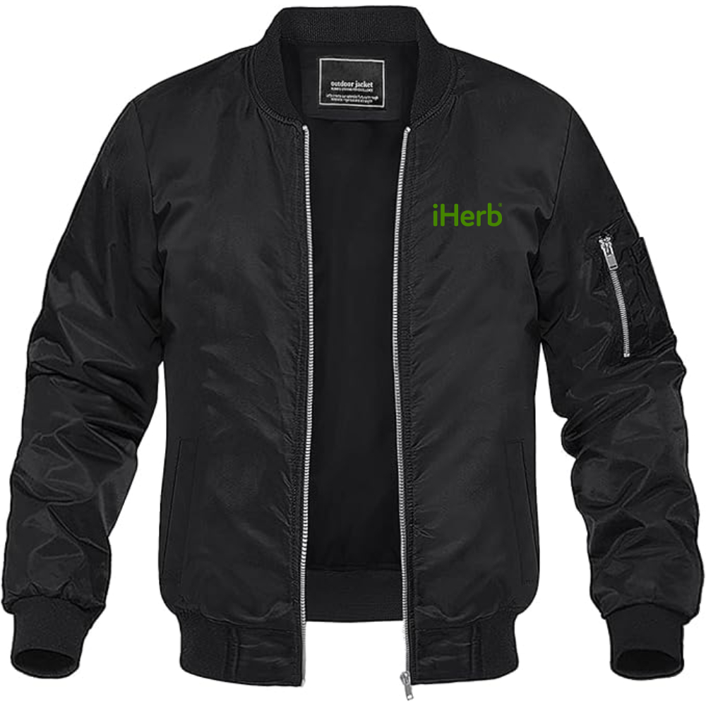 Men's iHerb Logo Lightweight Bomber Jacket