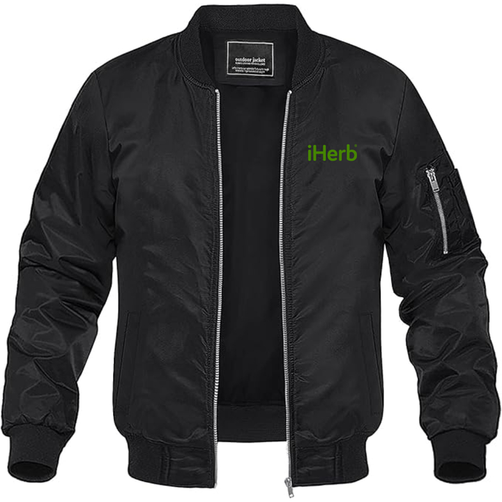 Men's iHerb Logo Lightweight Bomber Jacket