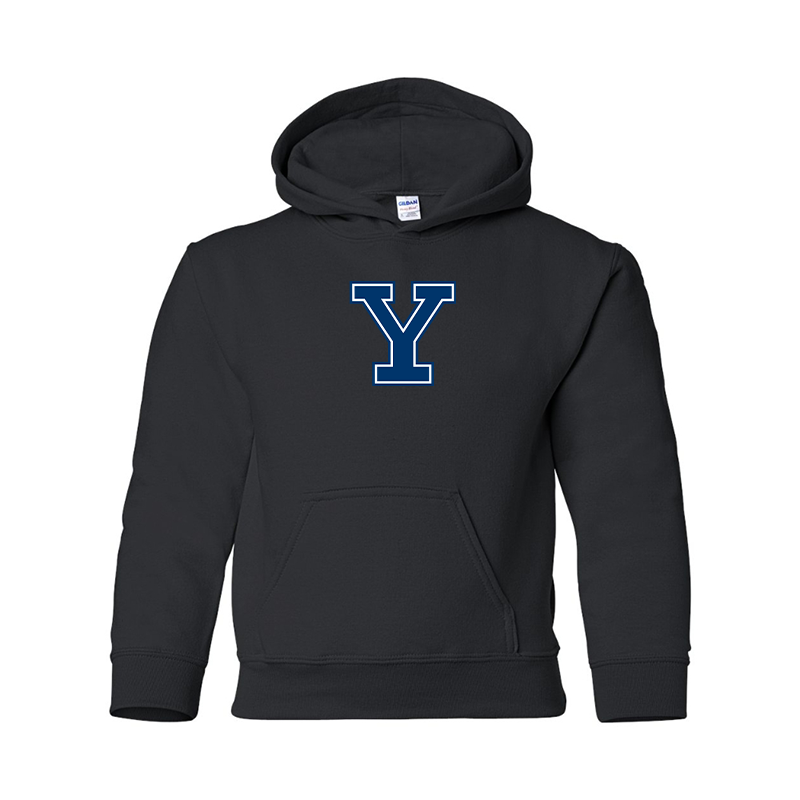 Youth  Yale Bulldogs Gildan Heavy Blend  Hooded Sweatshirt