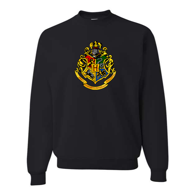 Men's Hogwarts Emblem Harry Potter Movie Crewneck Sweatshirt