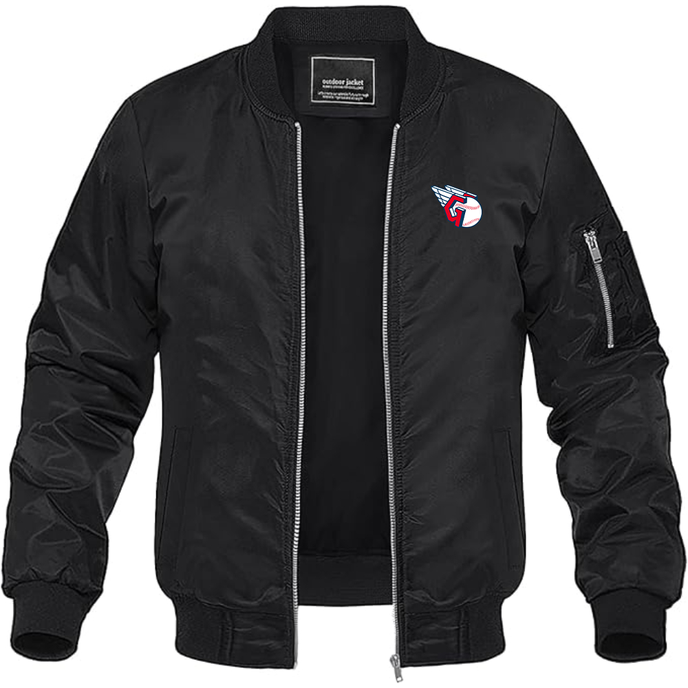 Men's Cleveland Guardians Logo Lightweight Bomber Jacket