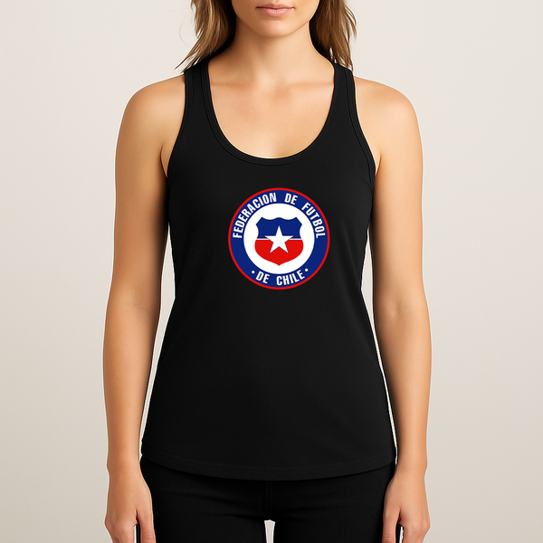 Women's Chile National Soccer Team  Racerback Tank Top