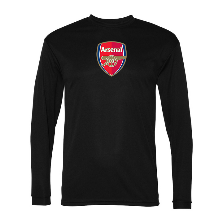 Men’s Arsenal Soccer Polyester Long Sleeve T-Shirt