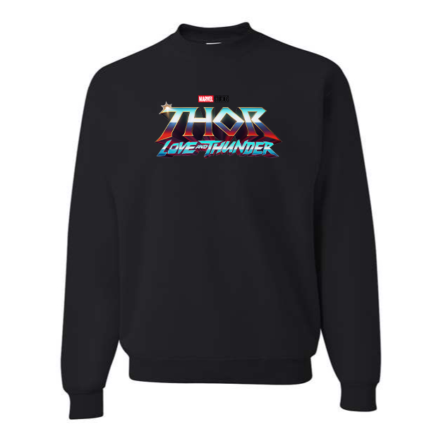 Men's Thor Love & Thunder Superhero Crewneck Sweatshirt