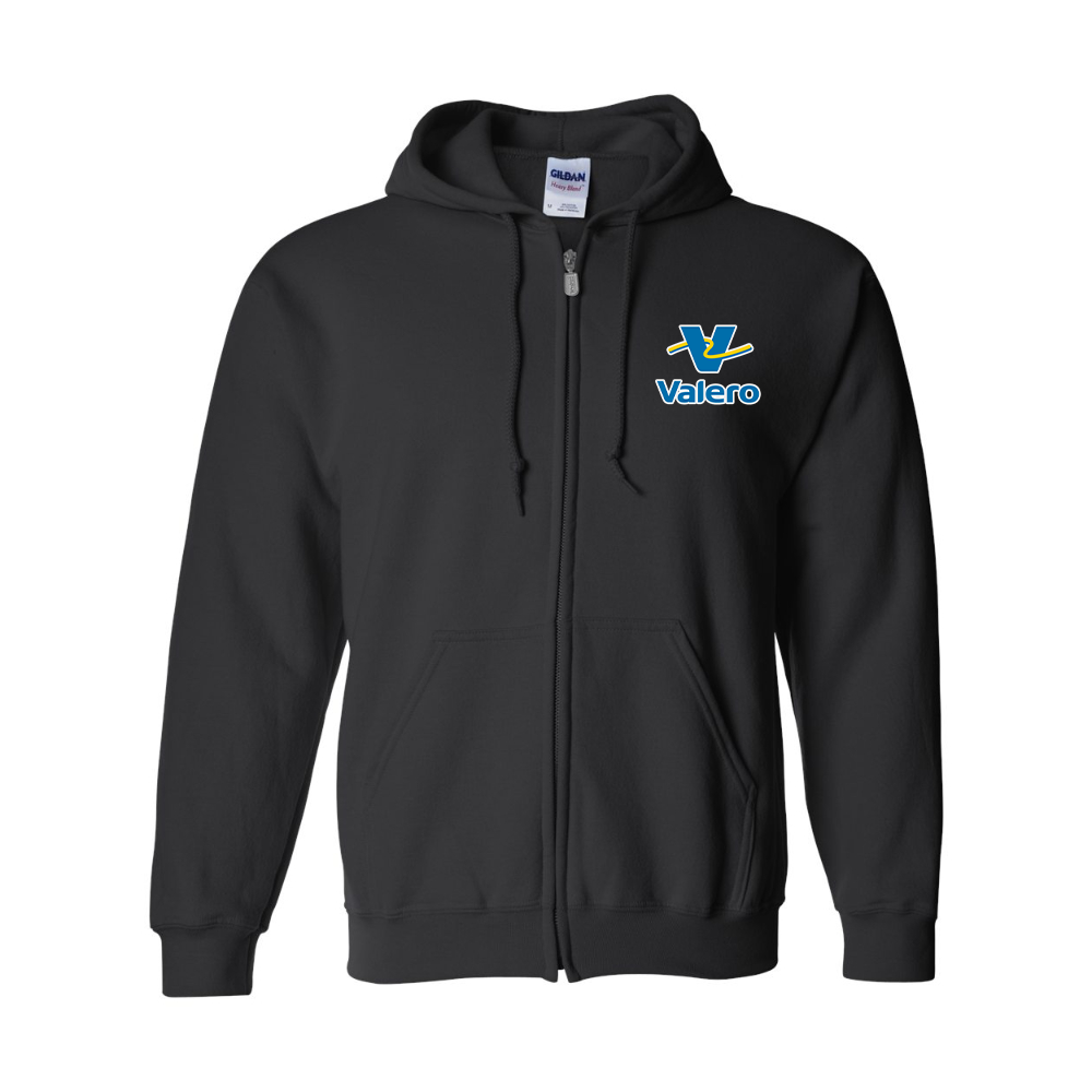Men's Valero Gas Station  Gildan  Heavy Blend Full Zip Hooded Sweatshirt