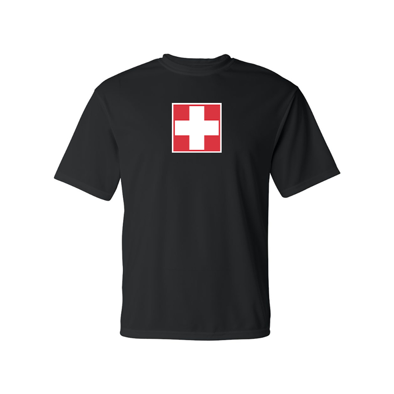 Men's Switzerland National Football Soccer Team Polyester T-Shirt
