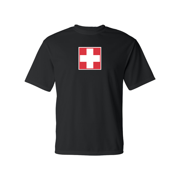 Men's Switzerland National Football Soccer Team Polyester T-Shirt