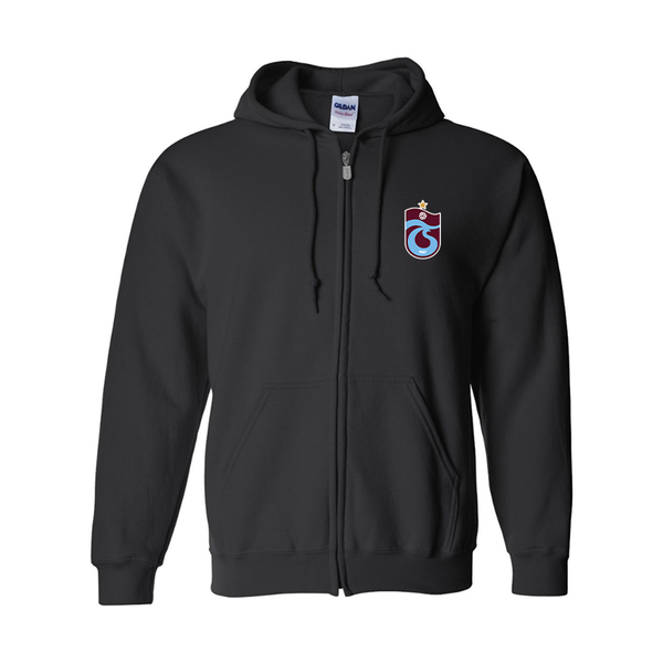 Men's Trabzonspor Soccer Gildan  Heavy Blend Full Zip Hooded Sweatshirt