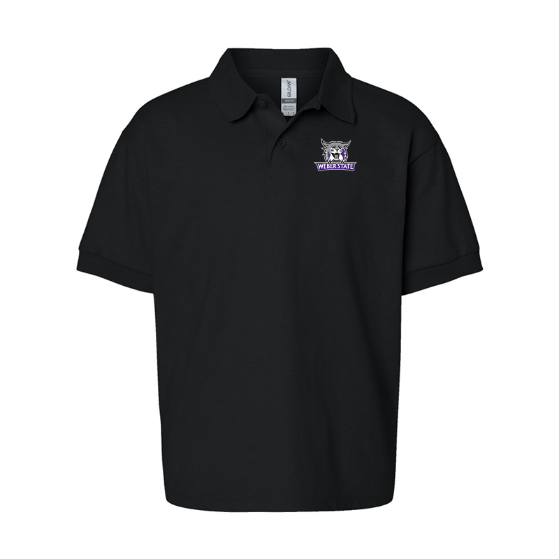 Youth  Weber State Wildcats Gildan Dry Blend Jersey Polo