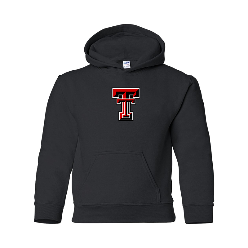 Youth Texas Tech Red Raiders  Gildan Heavy Blend  Hooded Sweatshirt