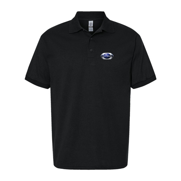 Men's Datsun Logo Dry Blend Polo - Black