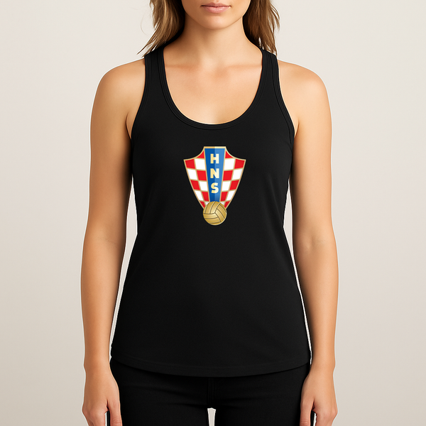 Women's Croatia National Soccer Team Racerback Tank Top