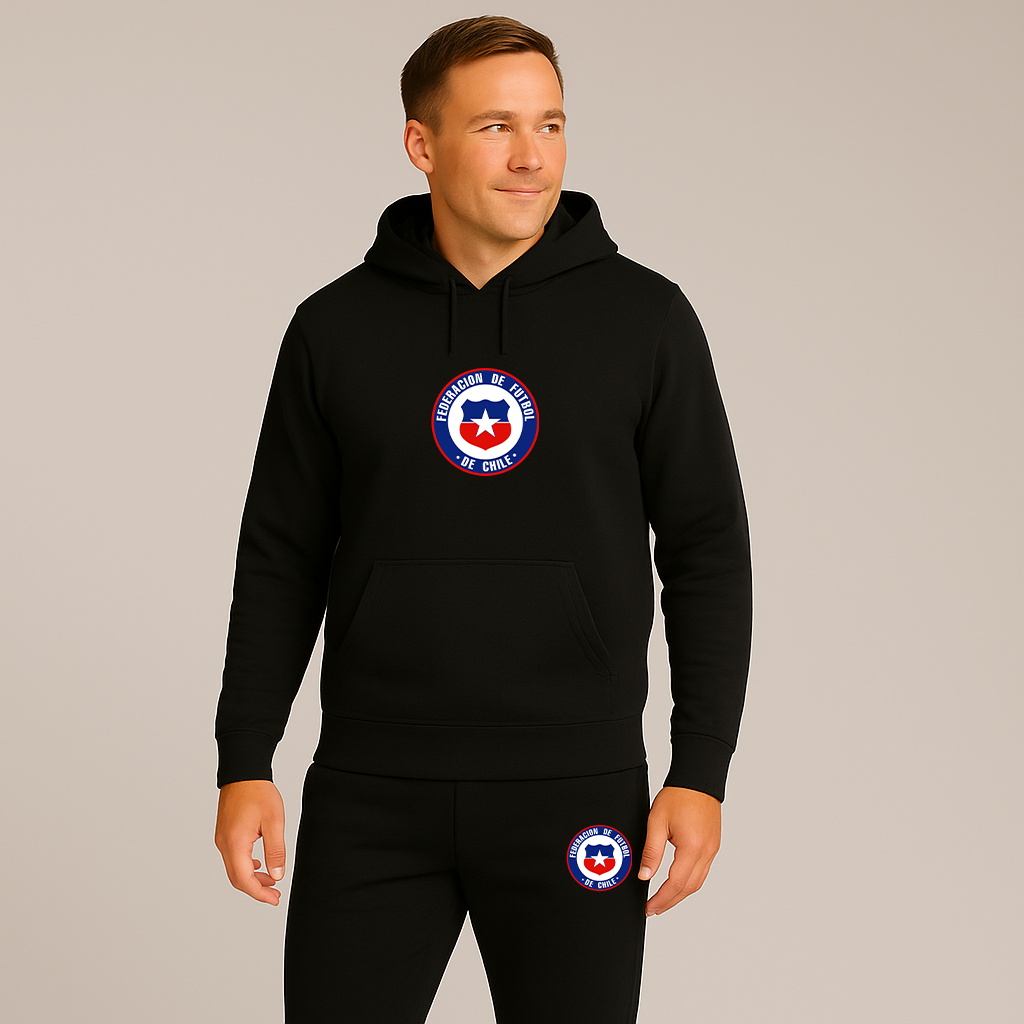 Men's Chile National Soccer Team  Hoodie Joggers Set
