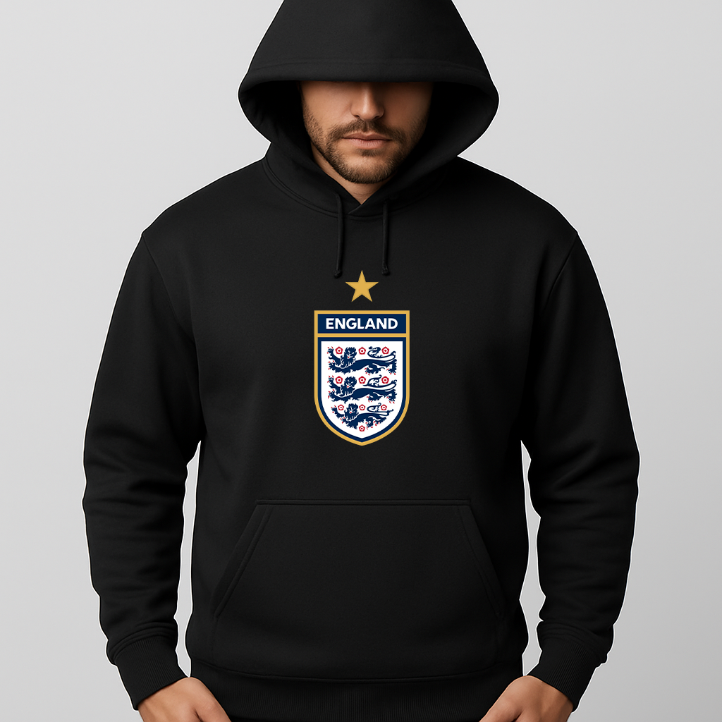 Men's England National Soccer Team Pullover Hoodie