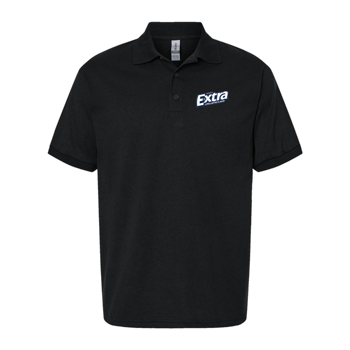 Men's Extra Gum Logo Dry Blend Polo - Black