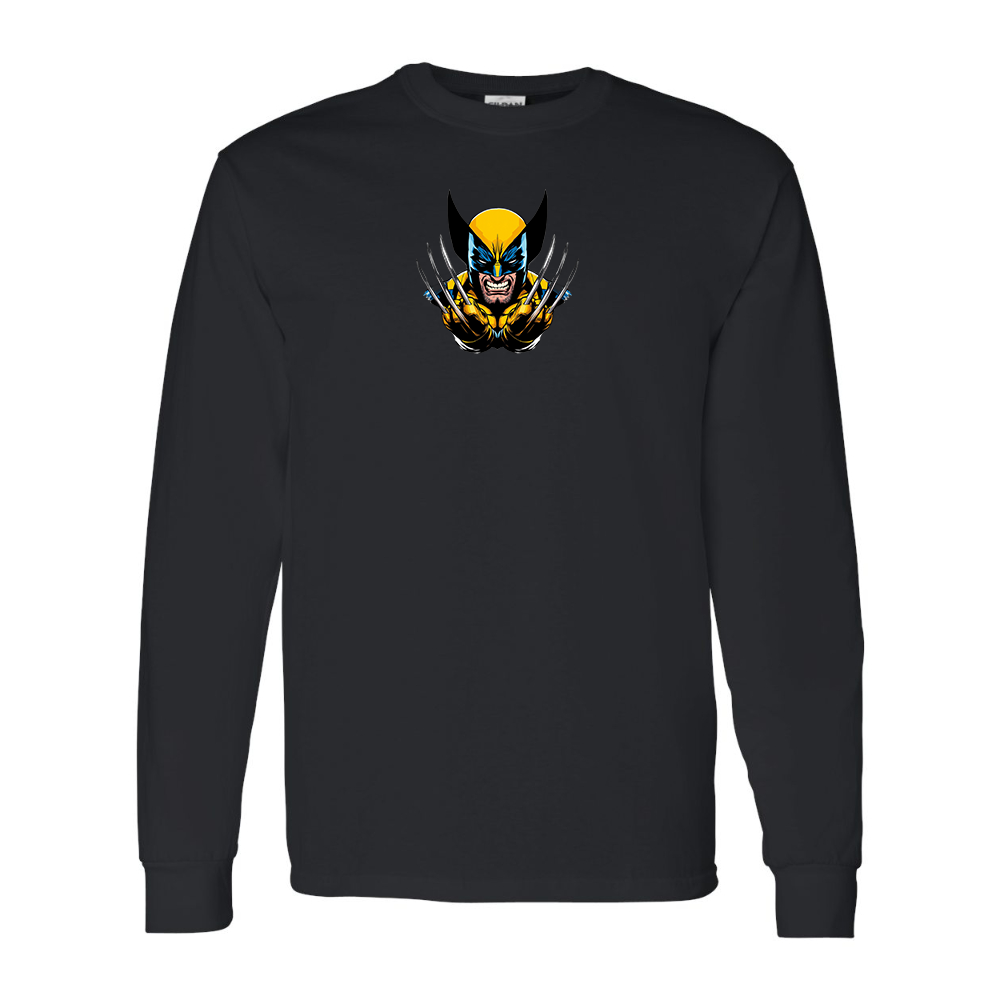 Men's  Wolverine 2025 Art  Gildan Heavy Cotton Long Sleeve T-Shirt