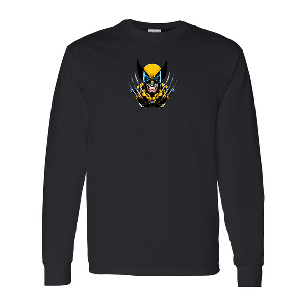 Men's  Wolverine 2025 Art  Gildan Heavy Cotton Long Sleeve T-Shirt