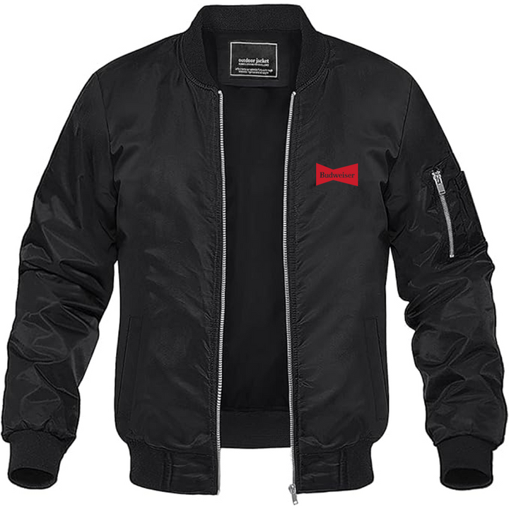 Men's Budweiser Logo Lightweight Bomber Jacket